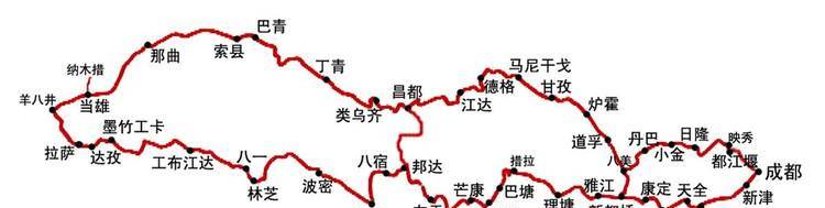318川藏线珍藏地图详解：成都去拉萨最经典的5条线路，线路明细！