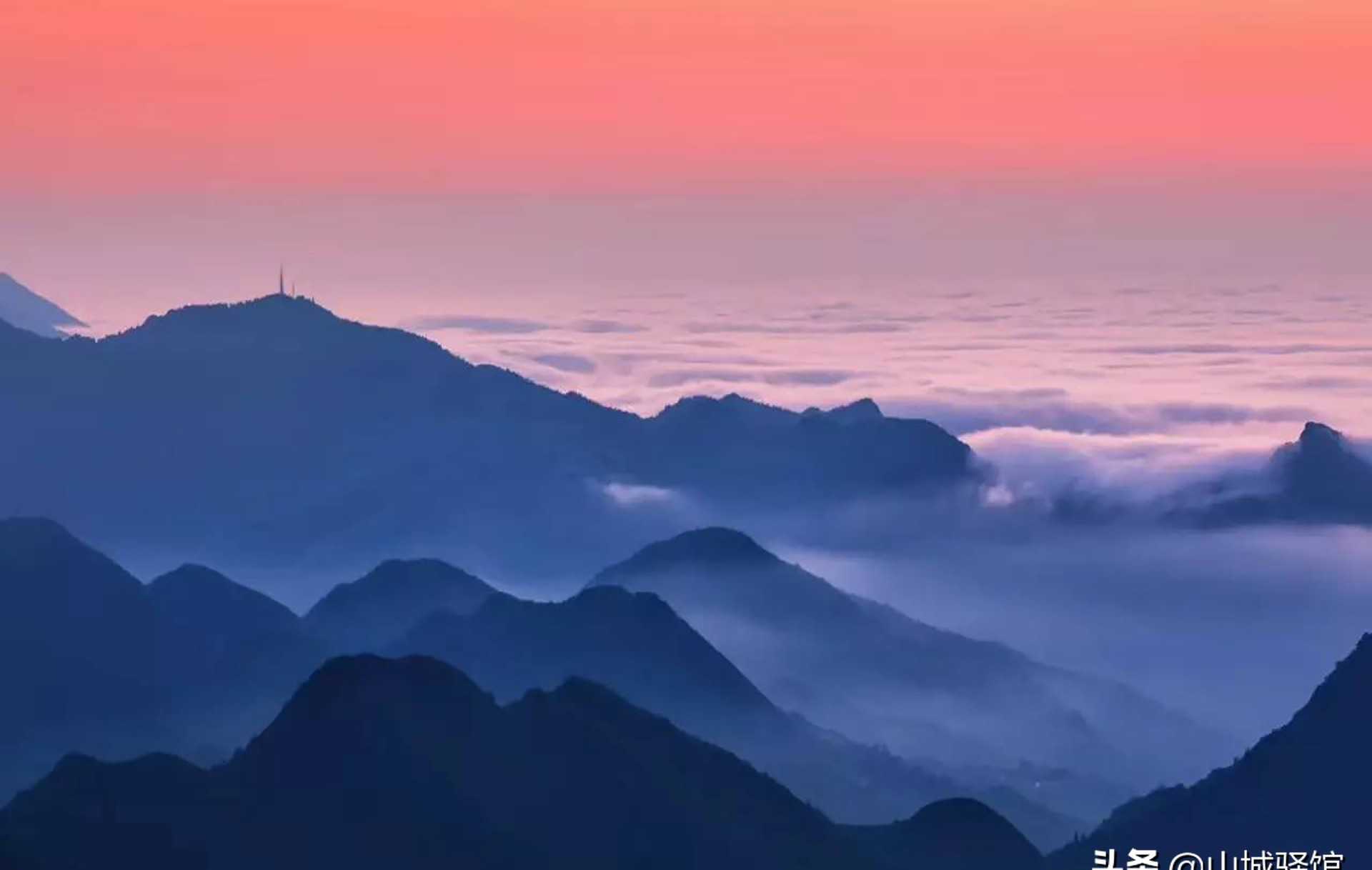 一山跨川渝，一脚踏四地，全国八大佛教圣地之一，露营看星空一绝