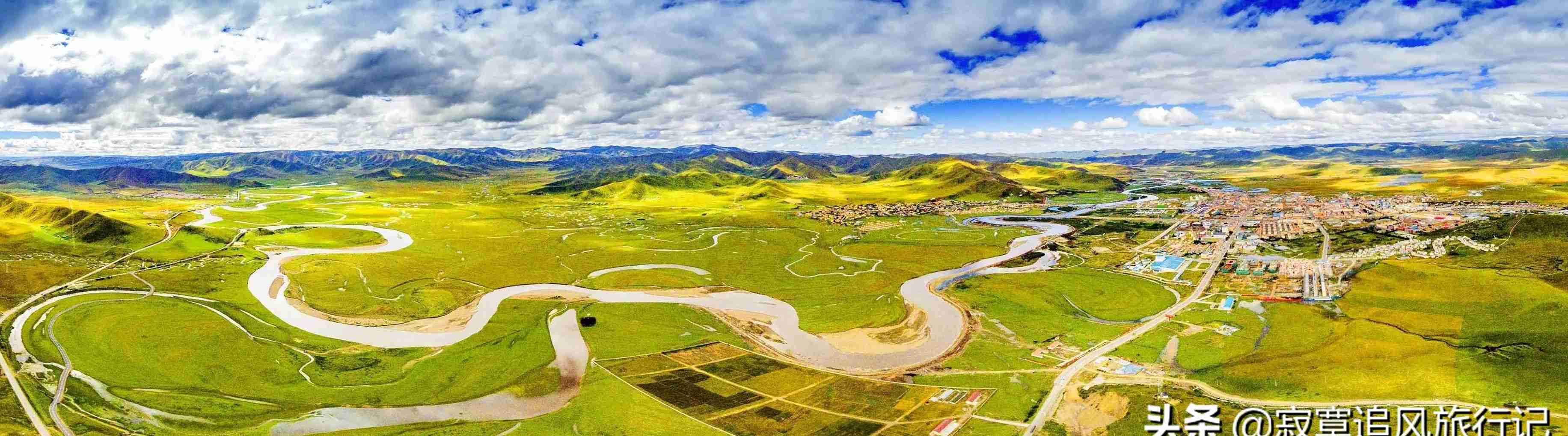 红原大草原辽阔壮美,自然景观独特,素有高原“金银滩”之称