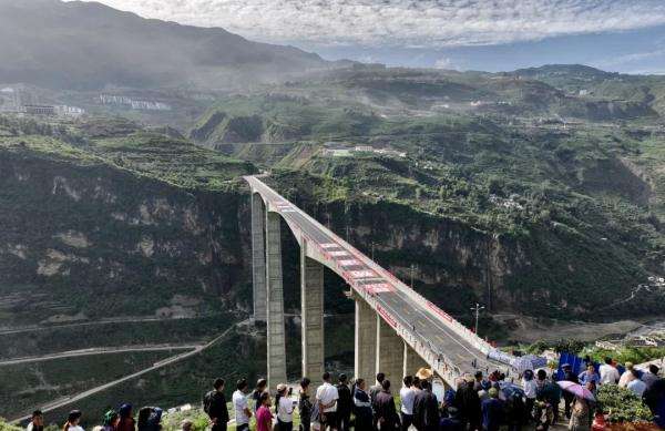 196米！世界第一高墩！金阳河特大桥今日通车