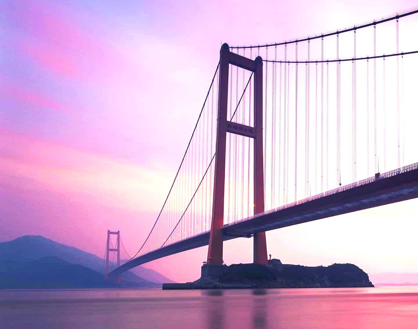 五座大桥连接的舟山跨海大桥要多美有多美！
