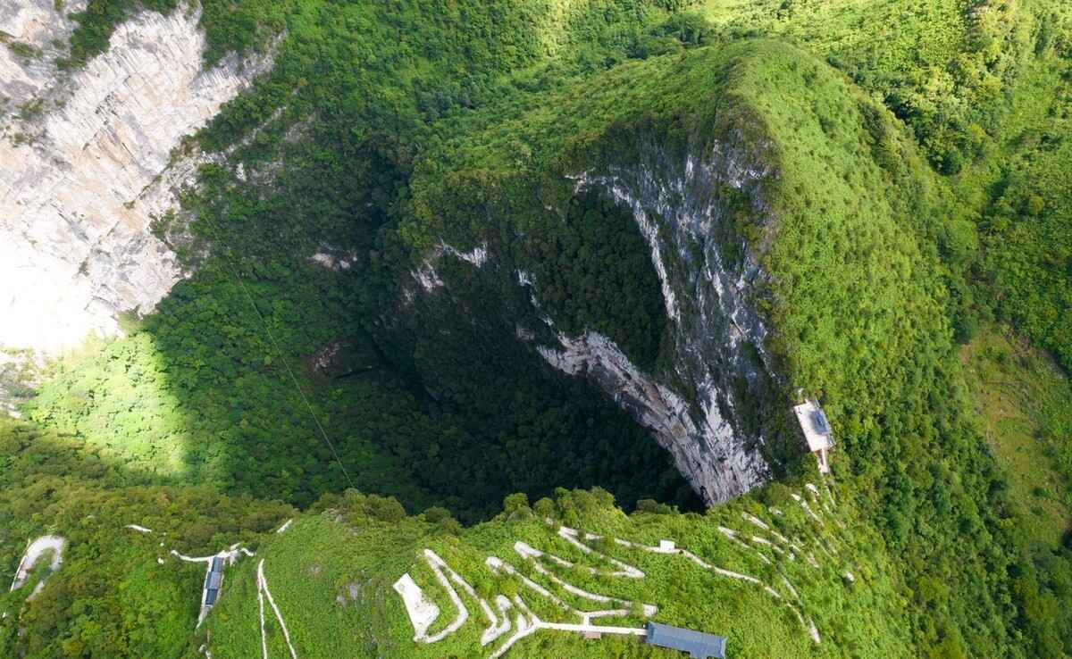 壮观！世界最大天坑群在中国，感叹大自然的鬼斧神工
